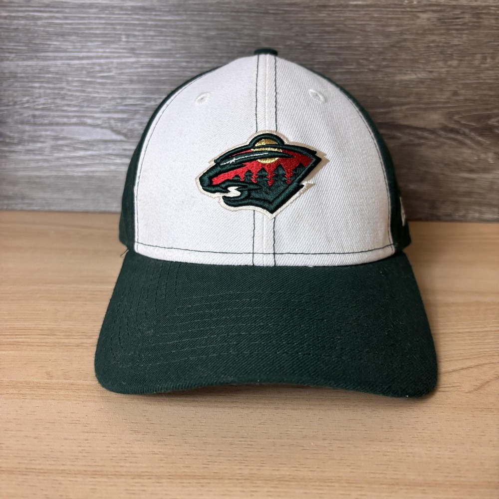 Minnesota Wild Hat Cap Strap Back Mens Green White NHL Hockey New Era 9FORTY